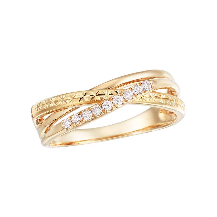 K10イエローゴールドダイヤモンドリング :RFR467-001:ジュエリーツツミ