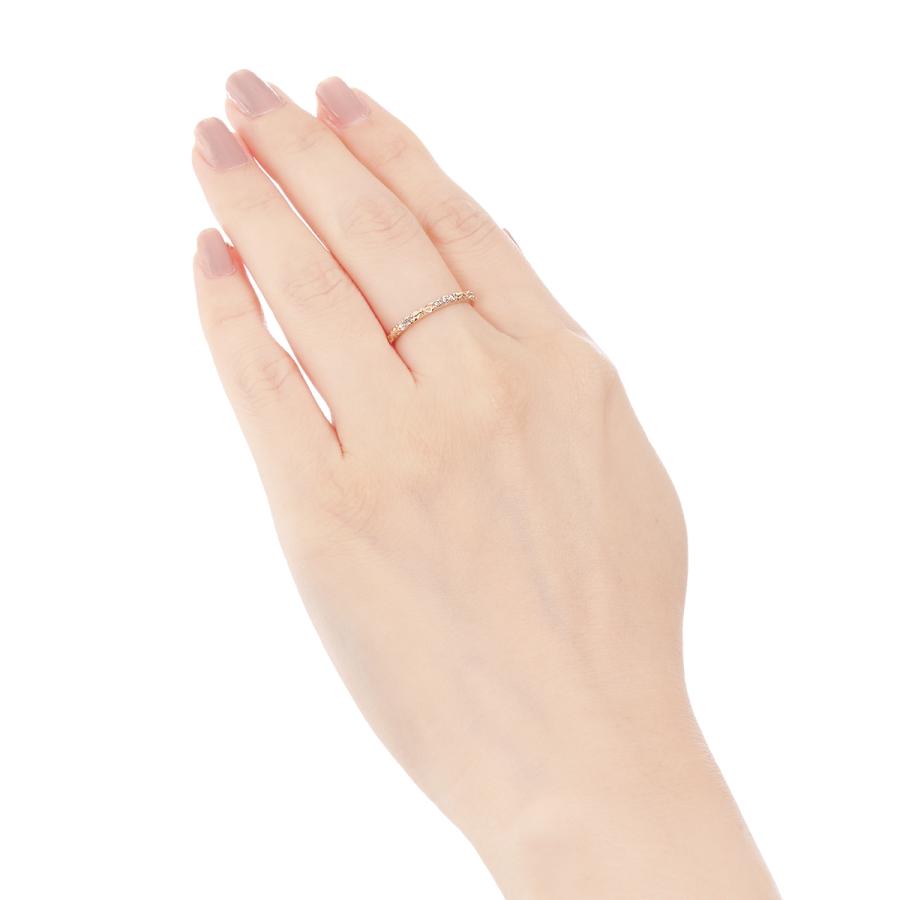 K10イエローゴールドダイヤモンドリング 