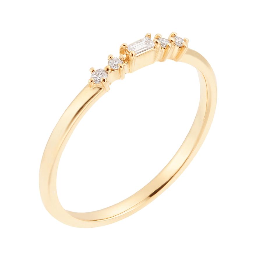 ジュエリーツツミ K10イエローゴールドダイヤモンドリング 12号 K10イエローゴールドダイヤモンドリング(RFR376)|TSUTSUMI