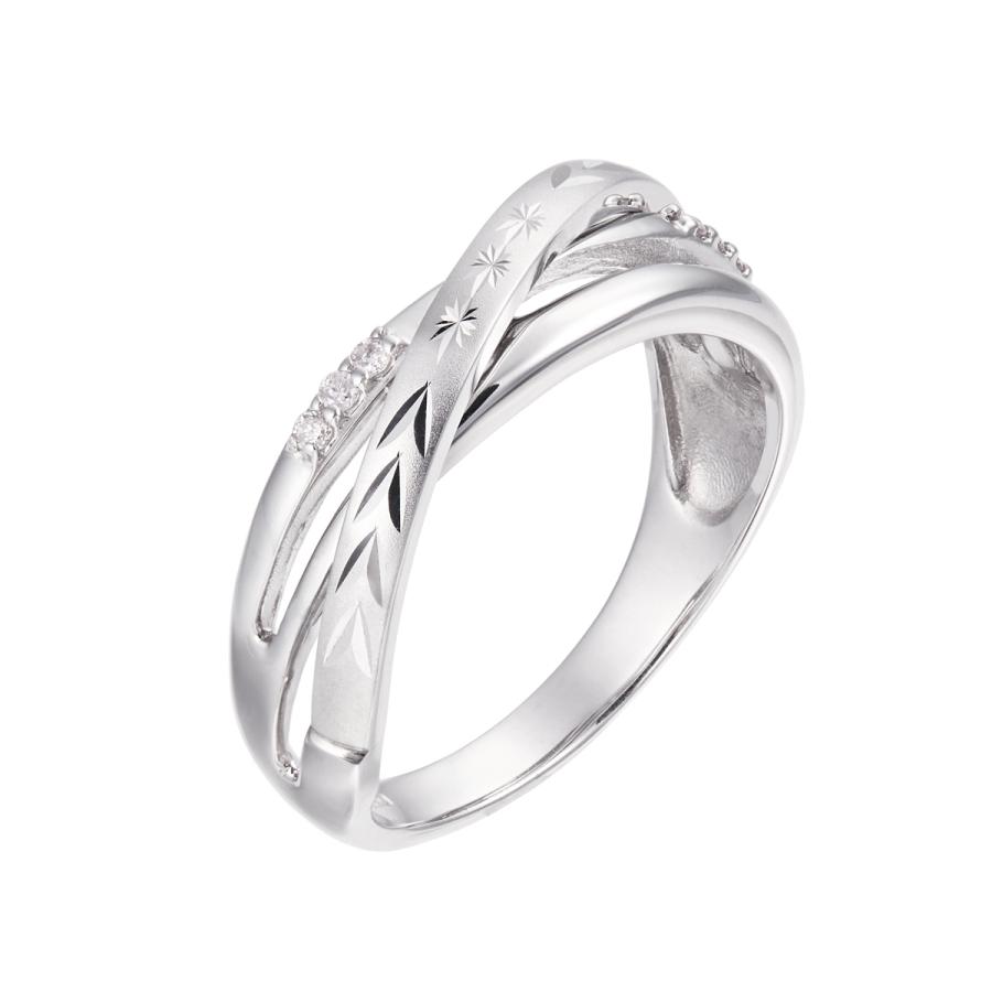 ジュエリーツツミ リング ダイヤモンド K10 ホワイトゴールド ジュエリーツツミ K10ホワイトゴールドダイヤモンドリング