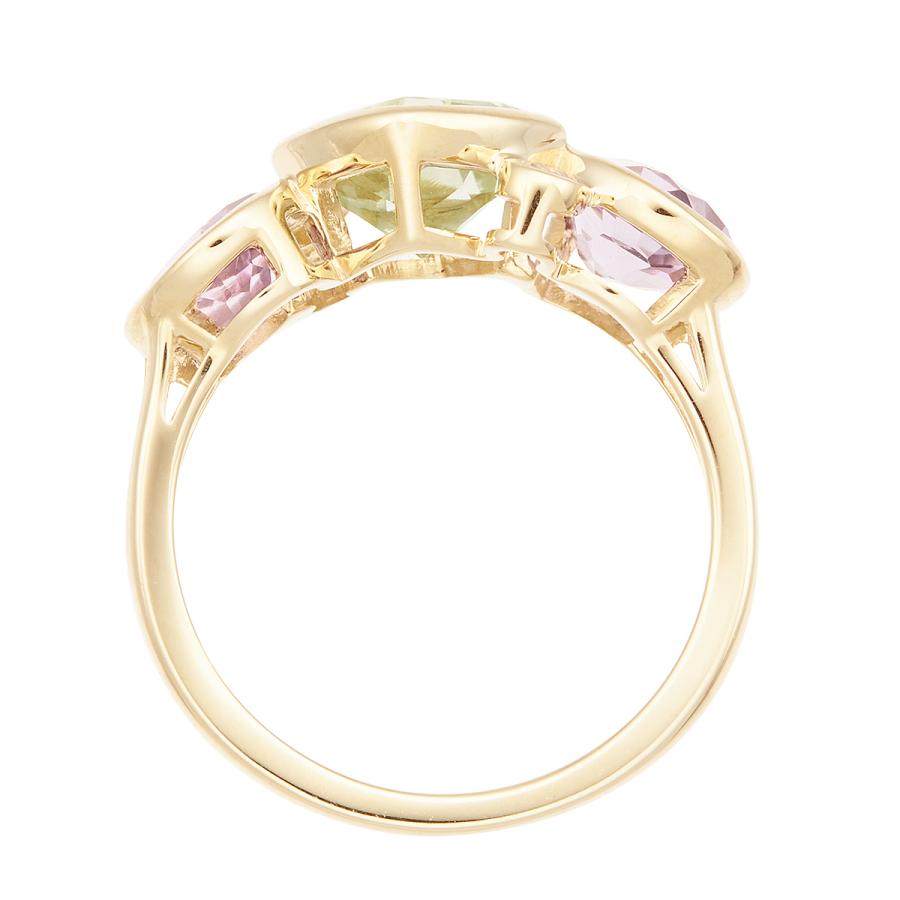 ジュエリーツツミ K10イエローゴールド　グリーンアメシストリング 楽天市場】K10イエローゴールドグリーンアメシストリング