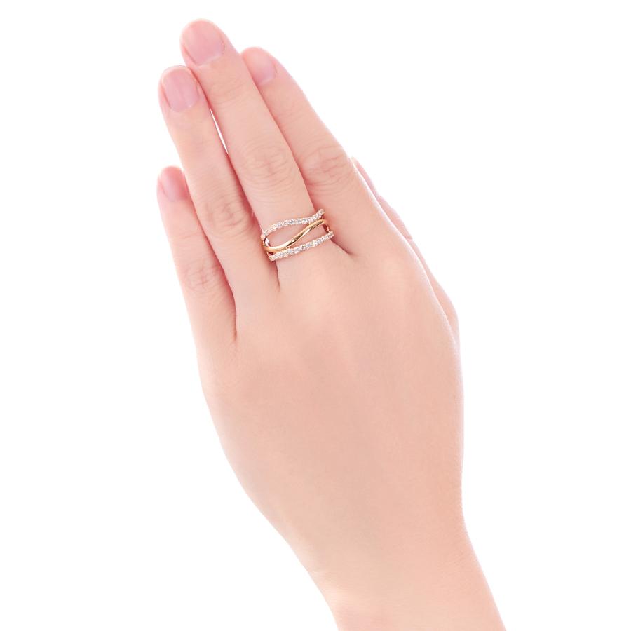 ジュエリーツツミ K18イエローゴールドダイヤモンドリング