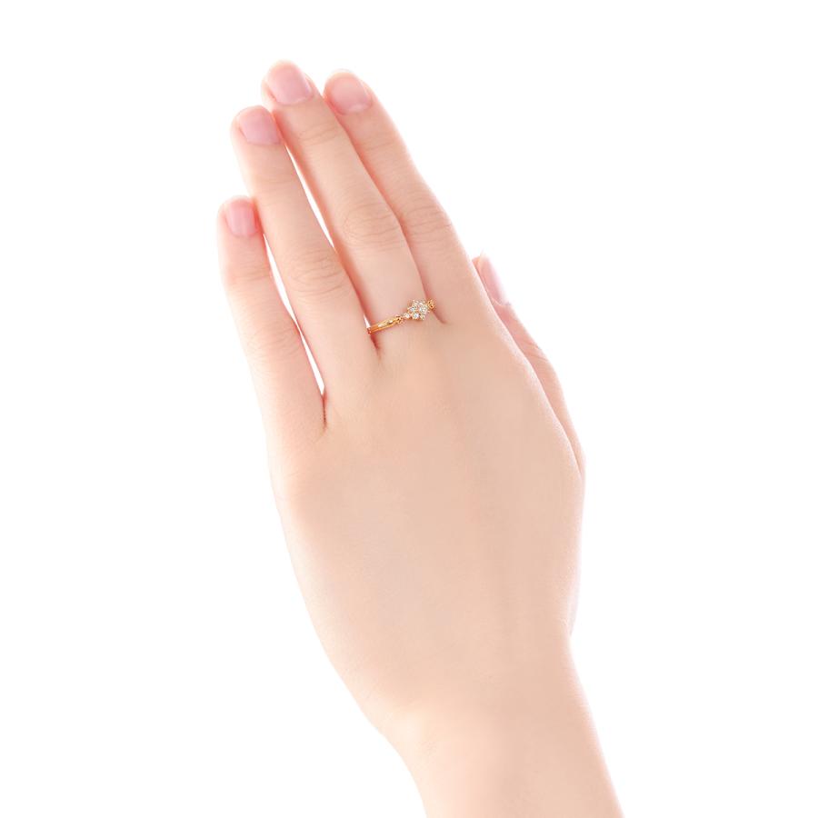 ジュエリーツツミ K18イエローゴールドダイヤモンドリング