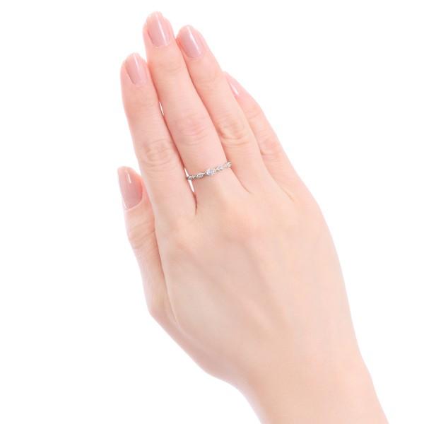 ダイヤモンド　ムーンストーン　ホワイトゴールド　リング　K10WG ジュエリーツツミ K10ホワイトゴールドムーンストーンリング