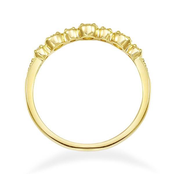 K18イエローゴールドダイヤモンドリング 