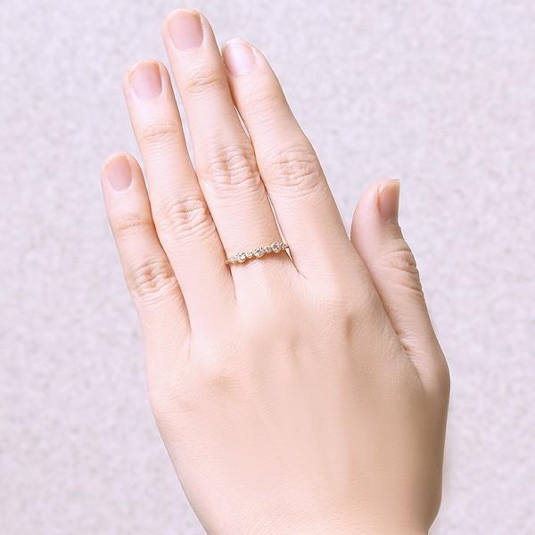 K18イエローゴールドダイヤモンドリング 