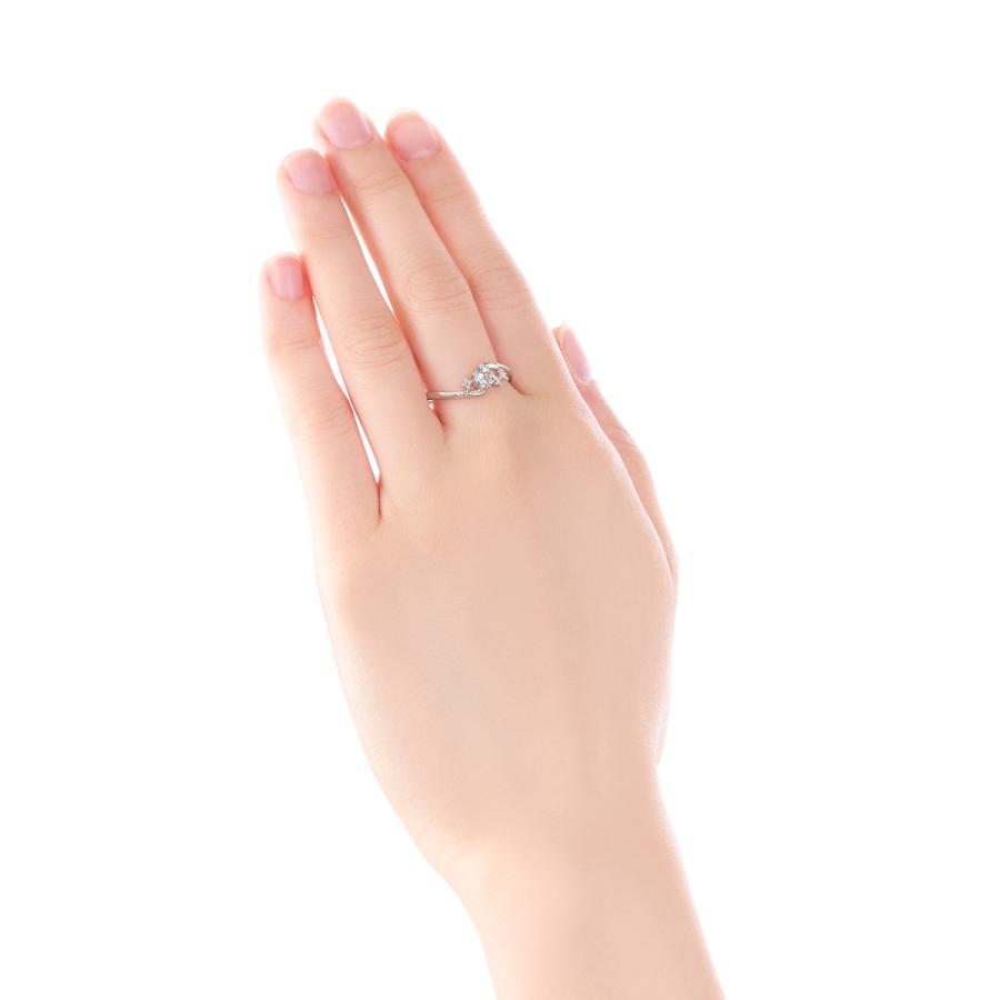 ジュエリーツツミ K10ホワイトゴールドアクアマリンリング