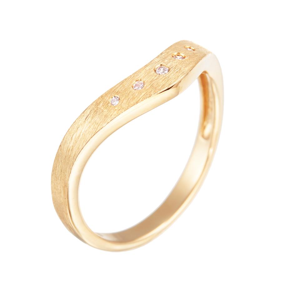 K10イエローゴールドダイヤモンドリングの画像