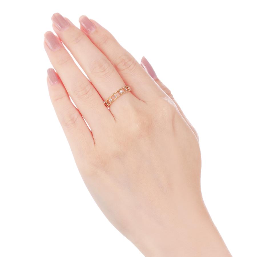 K18イエローゴールドダイヤモンドリング 