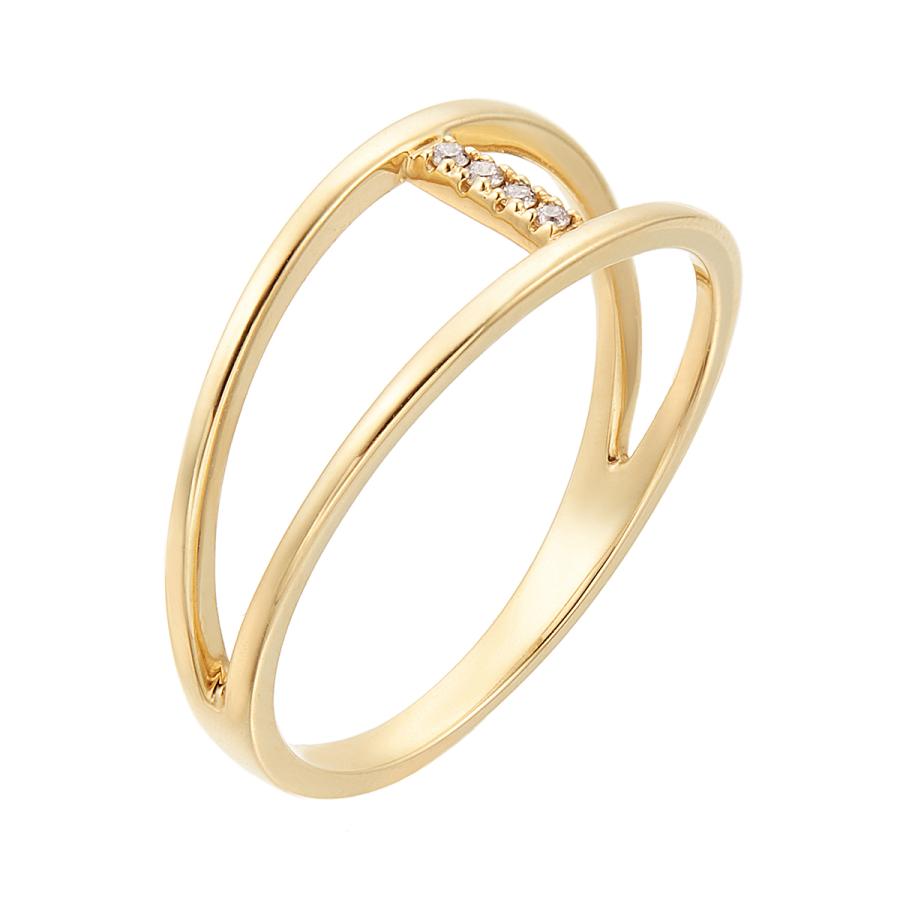 ジュエリーツツミ K10イエローゴールドダイヤモンドリング