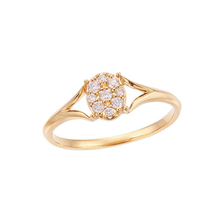 ジュエリーツツミ　K18イエローゴールドダイヤモンドリング 14号 K18イエローゴールドダイヤモンドリング(RFR627-002)|TSUTSUMI