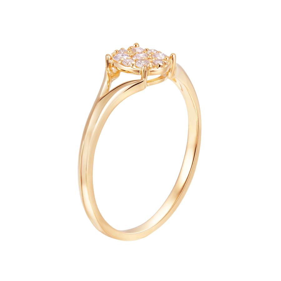 ジュエリーツツミ K18イエローゴールドダイヤモンドリング