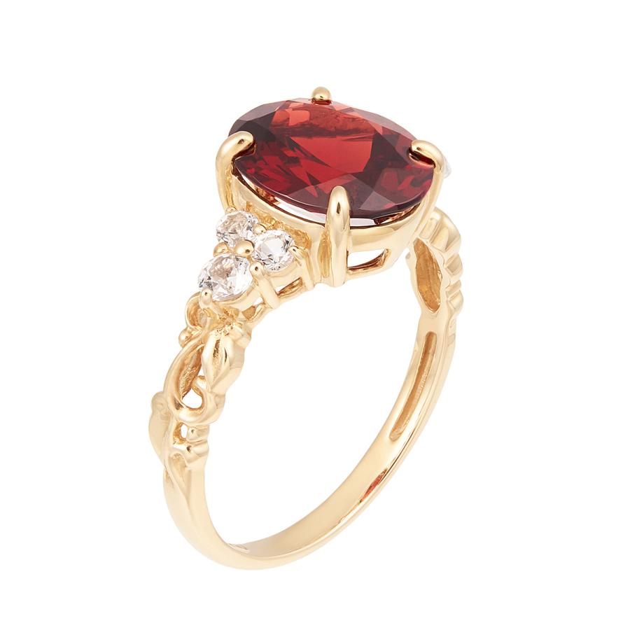 ジュエリーツツミ K10イエローゴールドアルマンダインガーネットリング