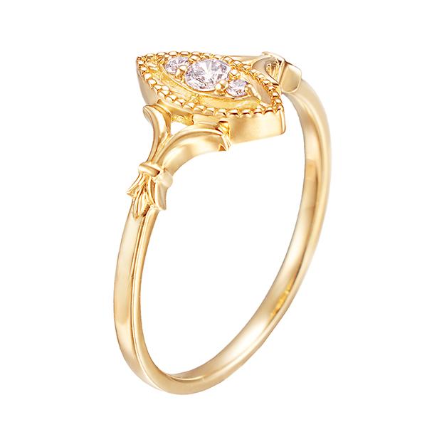 ジュエリーツツミ K10イエローゴールドダイヤモンドリング