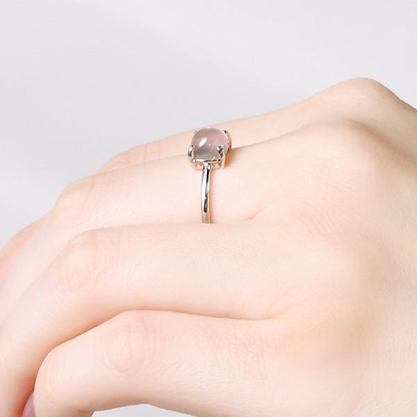 新入荷 K10ホワイトゴールドローズクォーツリング 【N1491445581】(9360円)