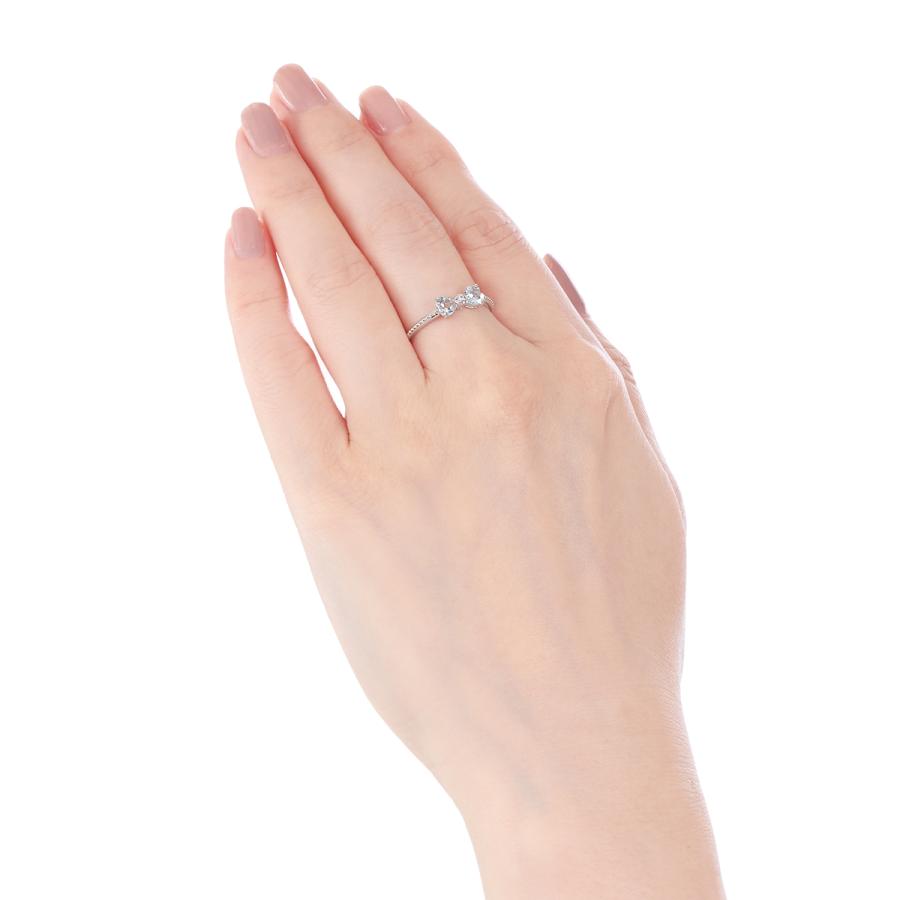 ジュエリーツツミ K10ホワイトゴールドアクアマリンリング