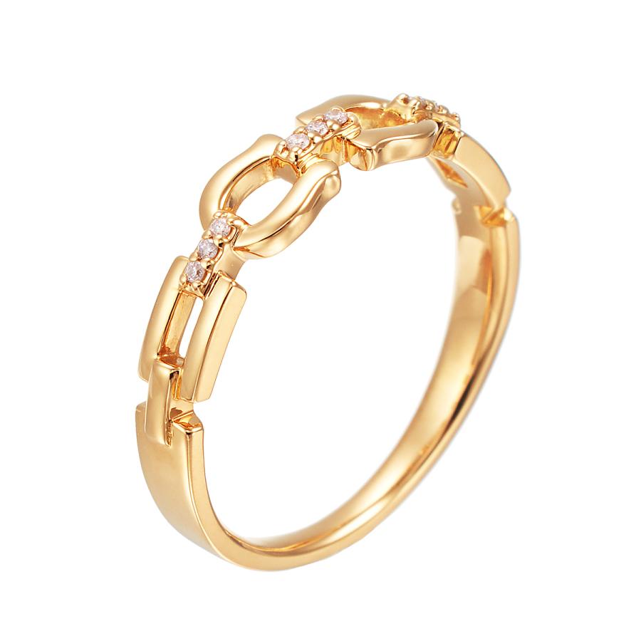 【美品】 K18イエローゴールドダイヤモンドリング 【T6117735249】(22230円)