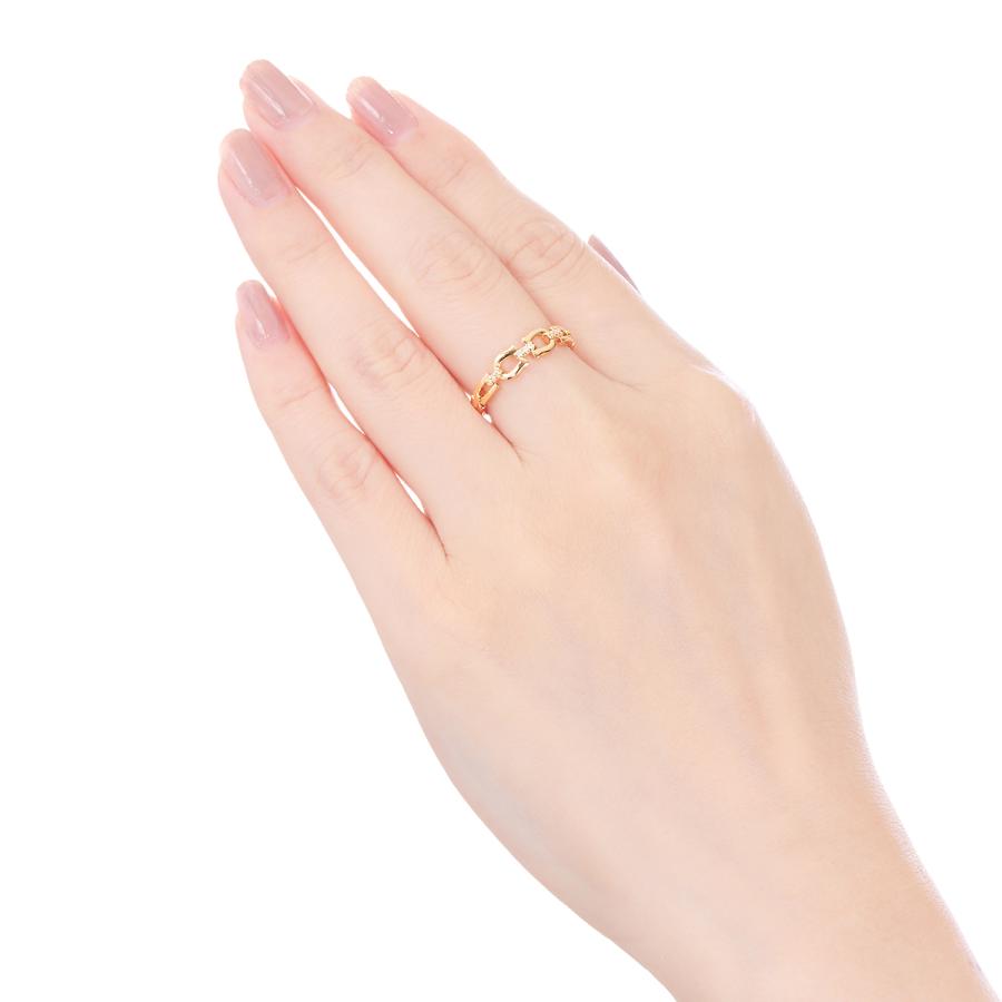 【美品】 K18イエローゴールドダイヤモンドリング 【T6117735249】(22230円)