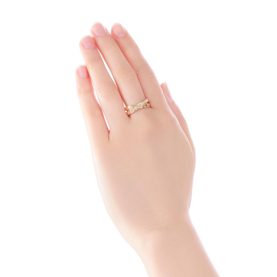 ジュエリーツツミ K18イエローゴールドダイヤモンドリング