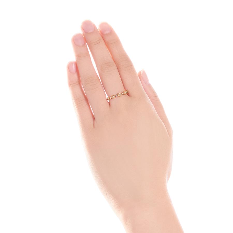 ジュエリーツツミ K18イエローゴールドダイヤモンドリング