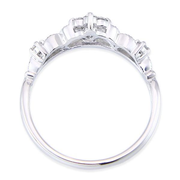 K10ホワイトゴールドダイヤモンドリング 