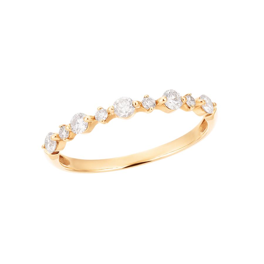 ジュエリーツツミ K18イエローゴールドダイヤモンドリング