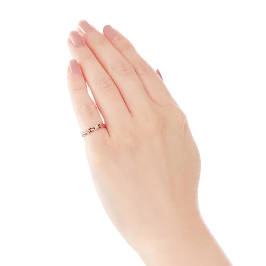 ジュエリーツツミ K10ピンクゴールドリング（ピンキーリング