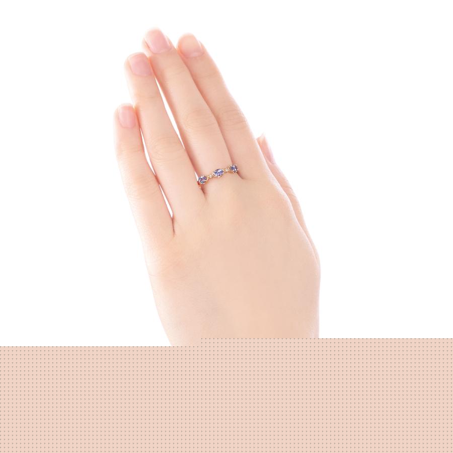 ジュエリーツツミ K10イエローゴールドタンザナイトリング