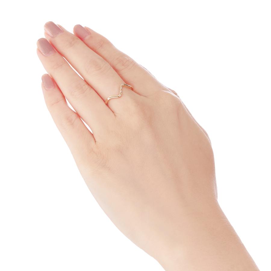 K10イエローゴールドダイヤモンドリング 