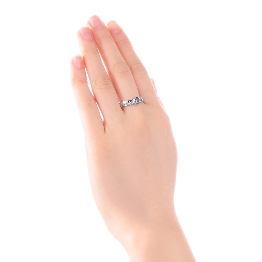 ジュエリーツツミ プラチナアクアマリンリング : ジュエリー