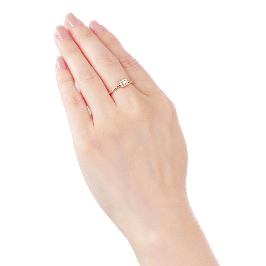 期間セール ！ K18イエローゴールドダイヤモンドリング 【EIM8118406127】(29500円)