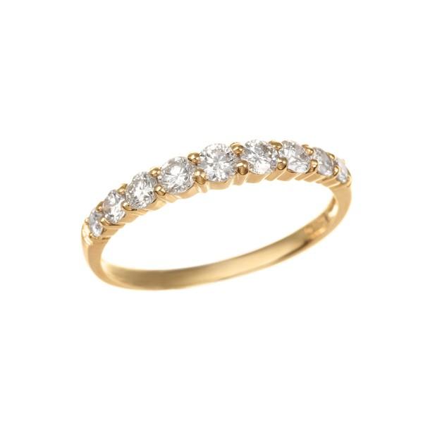 K18イエローゴールドダイヤモンドリング(23400円)