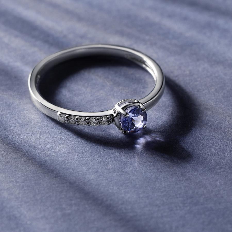 ジュエリーツツミ K10ホワイトゴールドタンザナイトリング