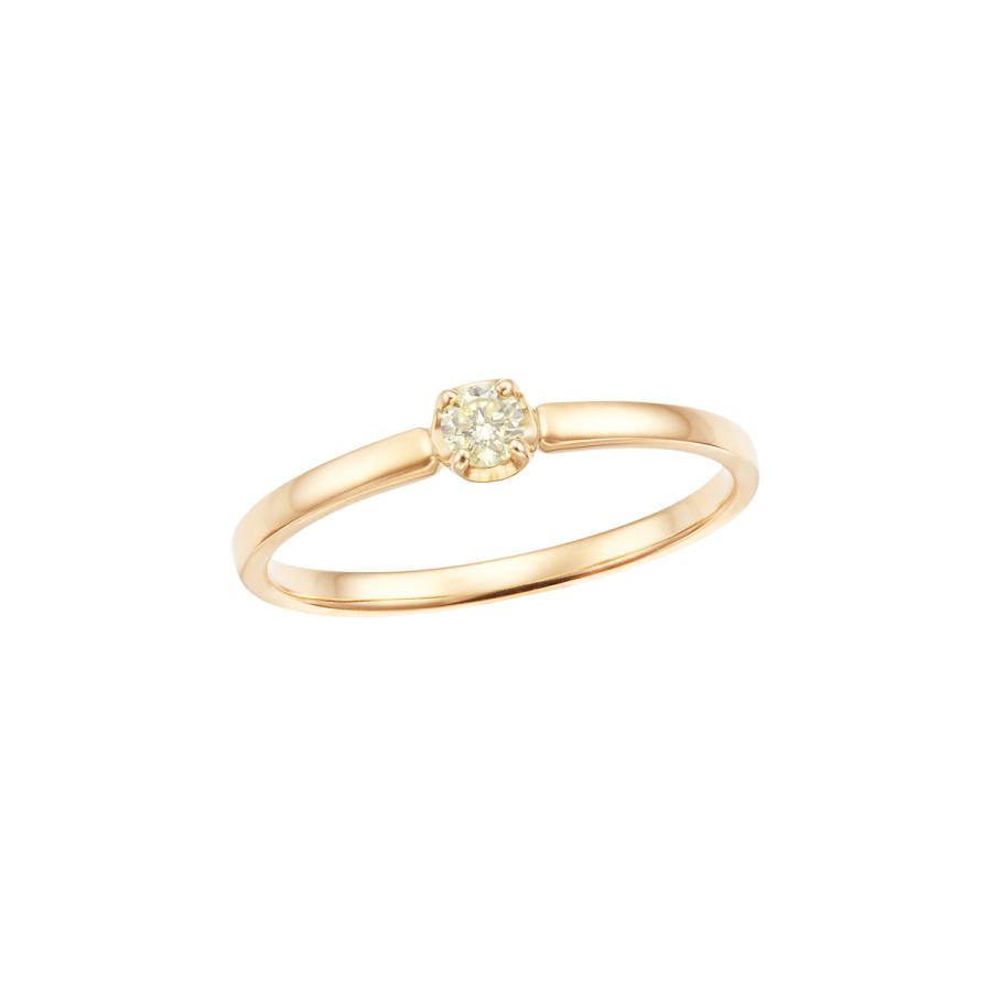 ジュエリーツツミ K10イエローゴールドダイヤモンドリング（ピンキー