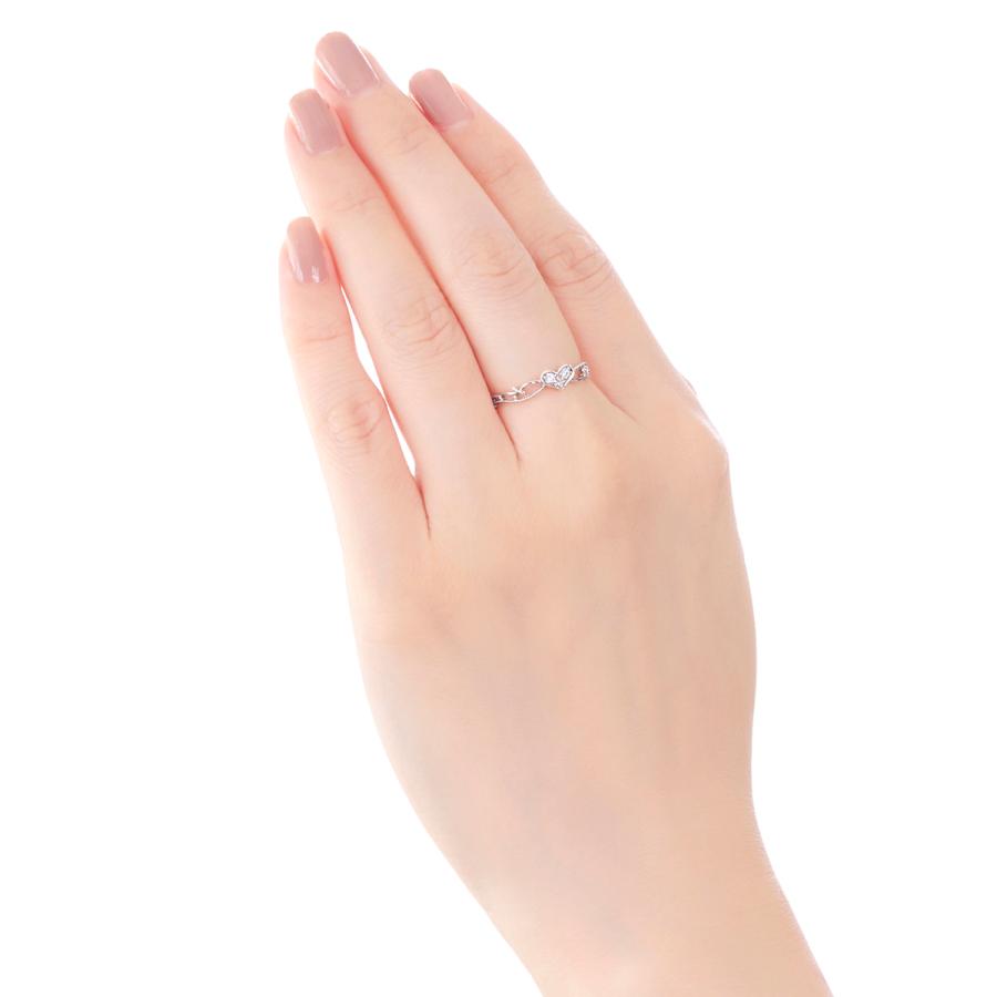 ジュエリーツツミ K10ホワイトゴールドダイヤモンドリング