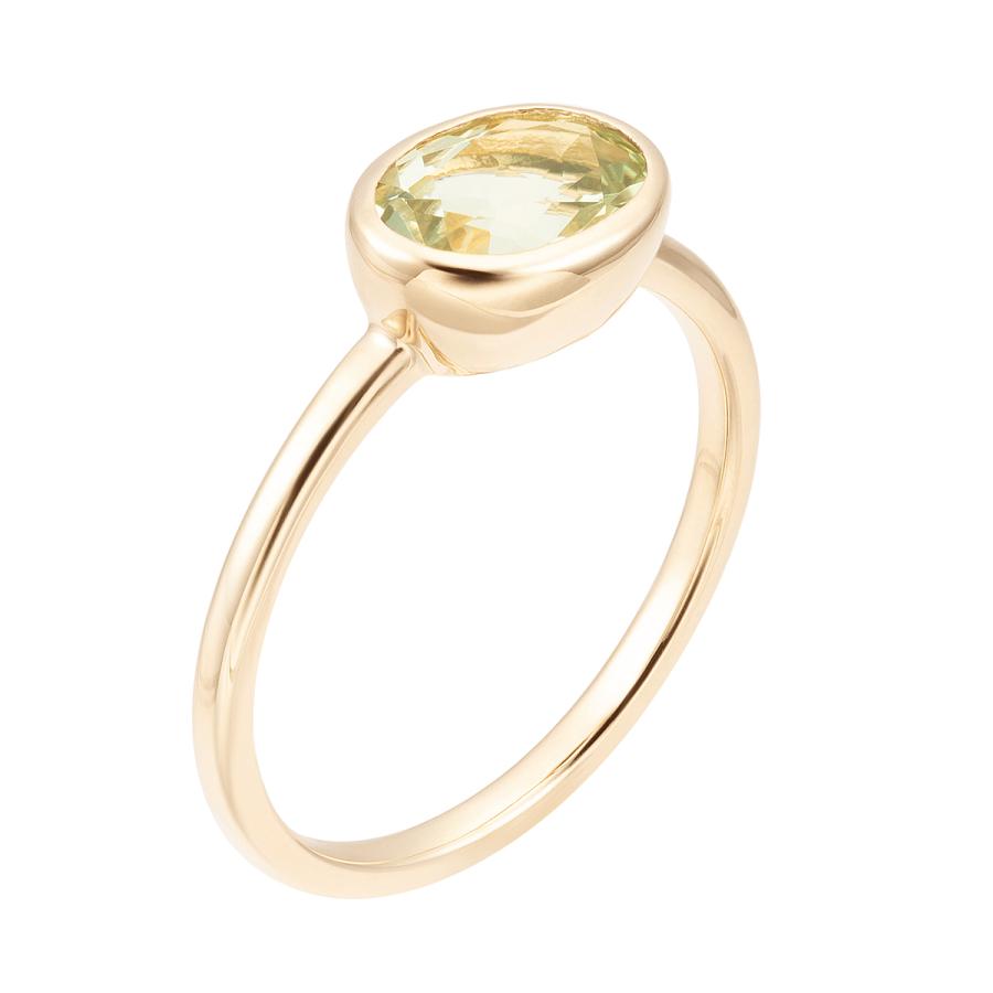 ジュエリーツツミ K10イエローゴールドグリーンアメシストリング