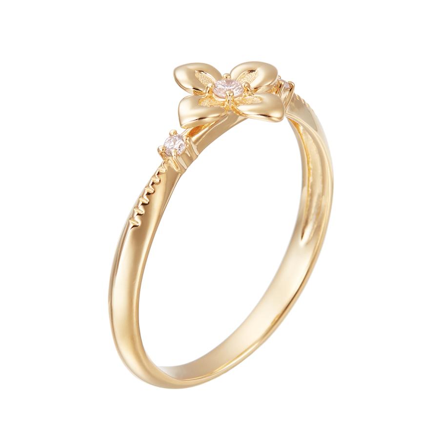 ジュエリーツツミ K10イエローゴールドダイヤモンドリング