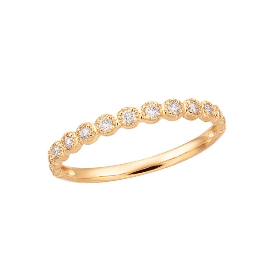 ツツミ K18 イエローゴールド ダイヤモンドリング ジュエリーツツミ K18イエローゴールドダイヤモンドリング