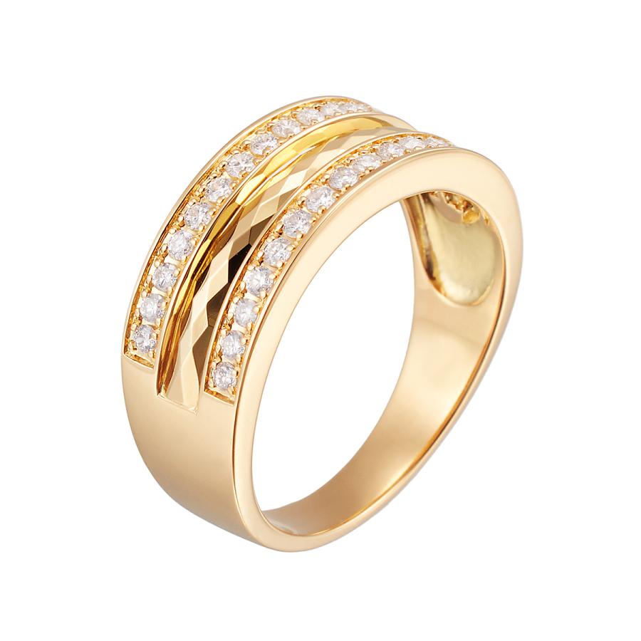 ジュエリーツツミ K18イエローゴールドダイヤモンドリング