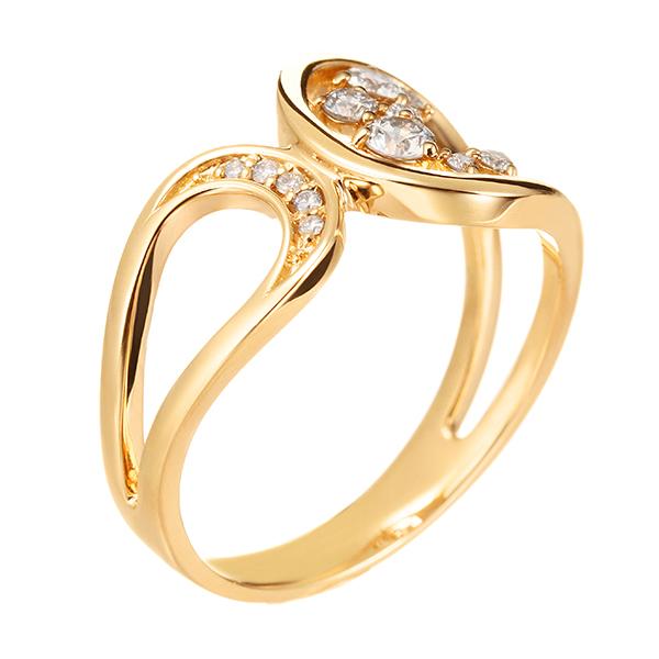 【クーポン】 K18イエローゴールドダイヤモンドリング 【KUE8049549163】(29250円)