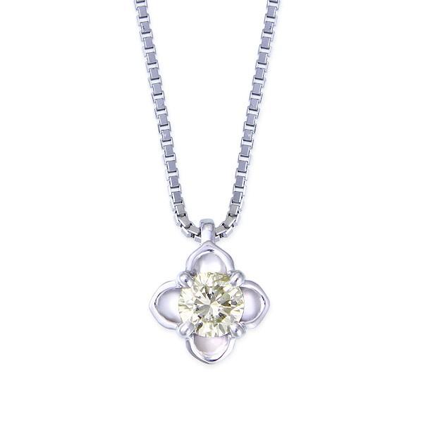 ジュエリーツツミ プラチナ鑑定書付ダイヤモンドネックレス（0.18