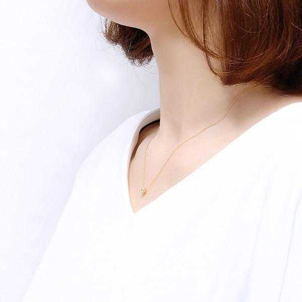 ジュエリーツツミ K18イエローゴールド鑑定書付ダイヤモンドネックレス