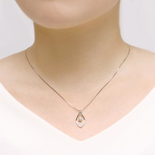 ジュエリーツツミ プラチナ鑑定書付ダイヤモンドネックレス（0.22