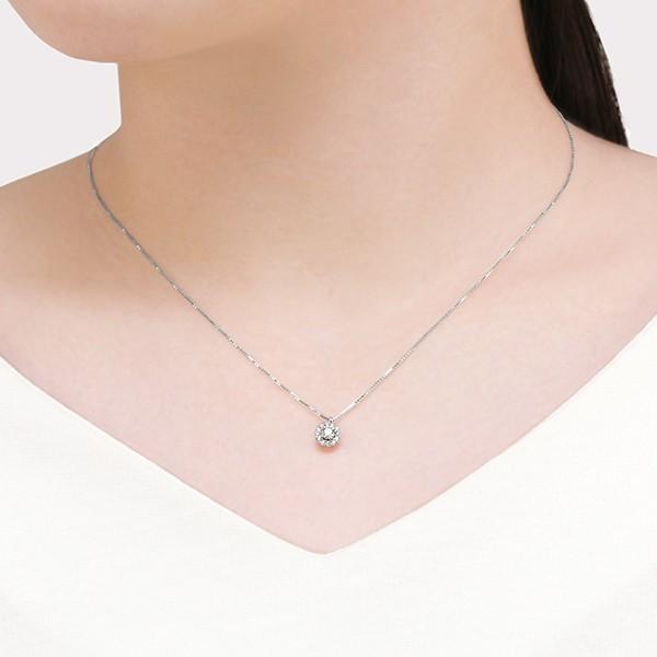 ジュエリーツツミ プラチナ鑑定書付ダイヤモンドネックレス