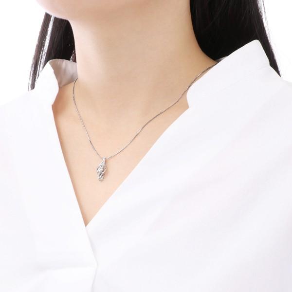 プラチナ鑑定書付ダイヤモンドネックレス（0.3カラット）の画像