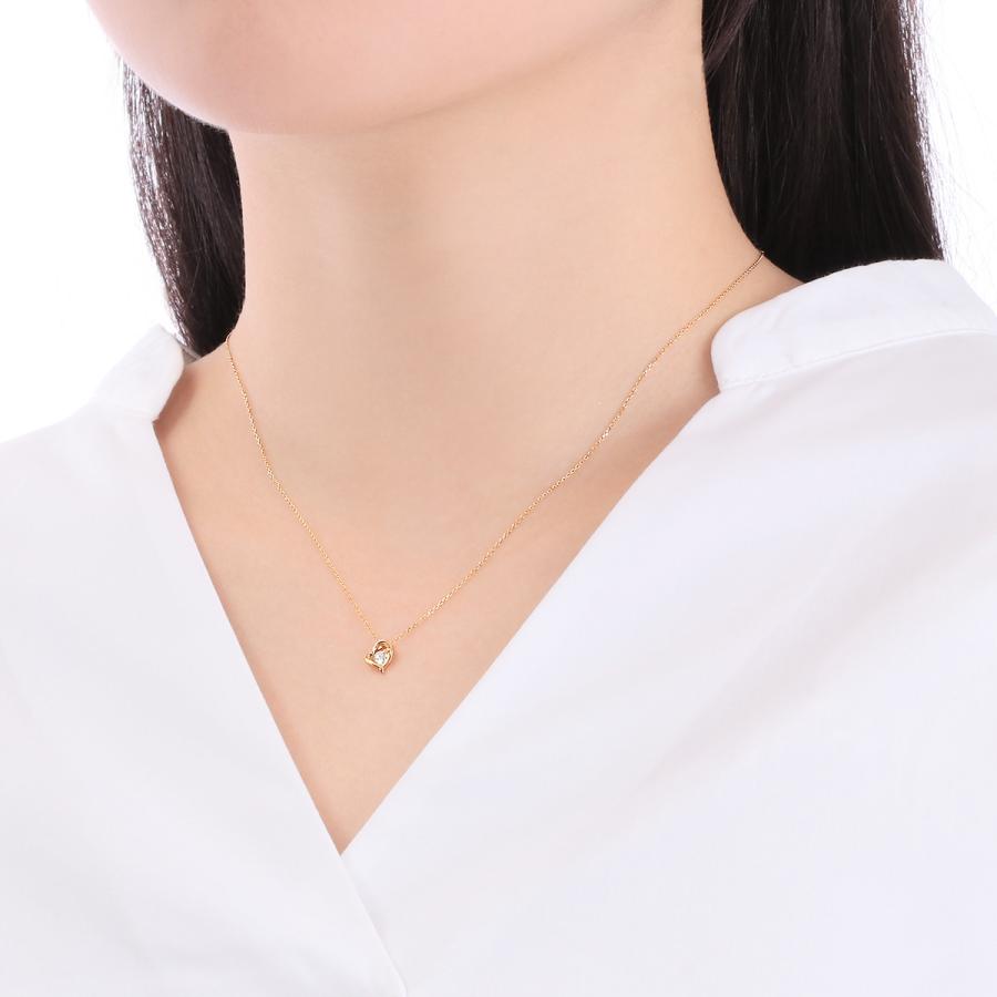 TSUTSUMI ツツミ　ネックレス　鑑定書付きダイヤモンド　ダイアモンド プラチナ鑑定書付ダイヤモンドネックレス（0.3カラット）(RKP007