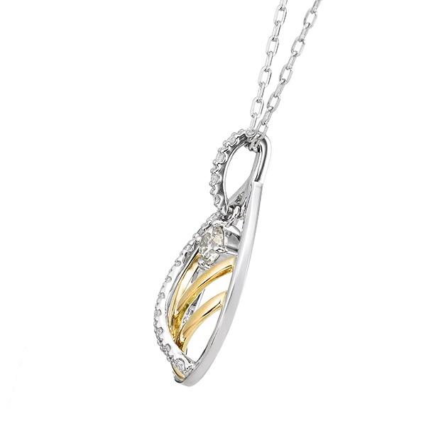 ジュエリーツツミ プラチナ/K18イエローゴールド鑑定書付ダイヤモンド