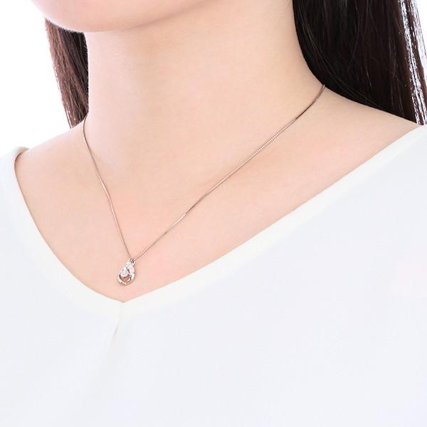 ジュエリーツツミ プラチナ鑑定書付ダイヤモンドネックレス（0.18