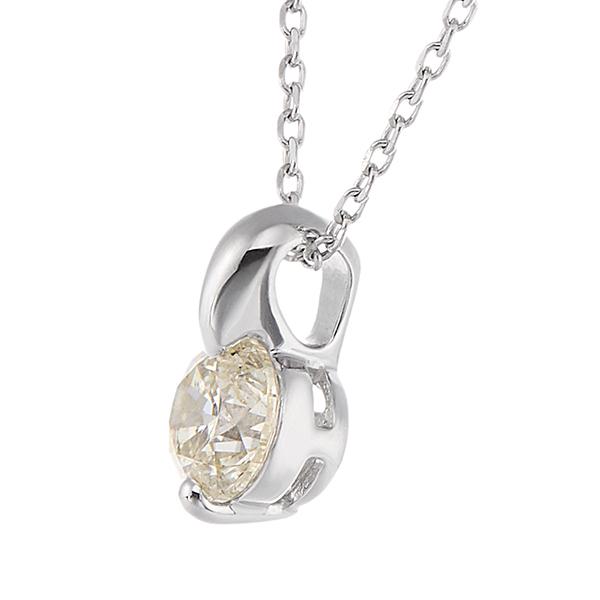 ジュエリーツツミ プラチナ鑑定書付ダイヤモンドネックレス（0.17