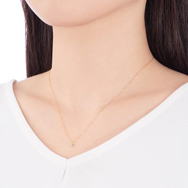 ジュエリーツツミ K18イエローゴールド鑑定書付ダイヤモンドネックレス